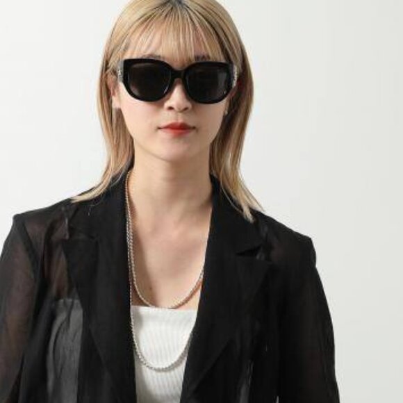 Gucci GG1599SA 002 Sunglasses Dark Havana Cat Eye Frame, Brown Lenses main image 10